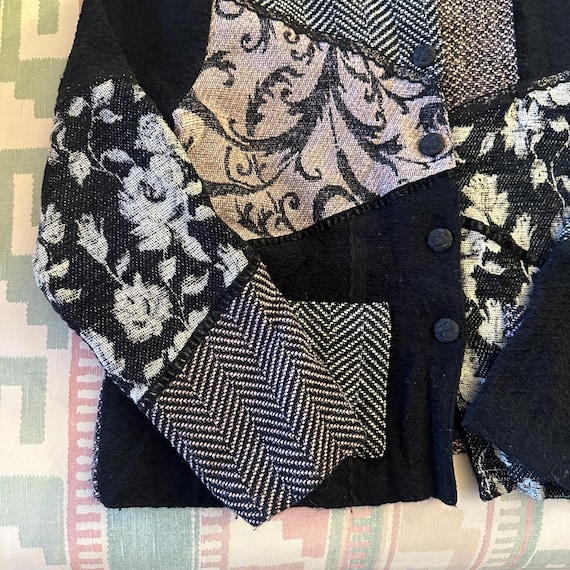 Vintage Patchwork Cropped Y2k Jacket - image 2