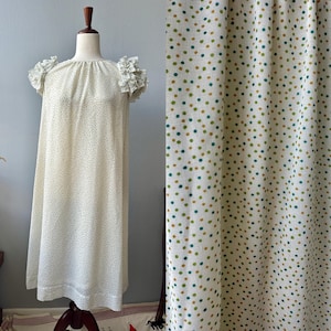 Vintage Ruffle Sleeve Polka Dot Dress