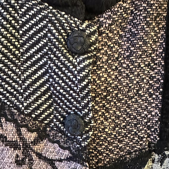 Vintage Patchwork Cropped Y2k Jacket - image 3