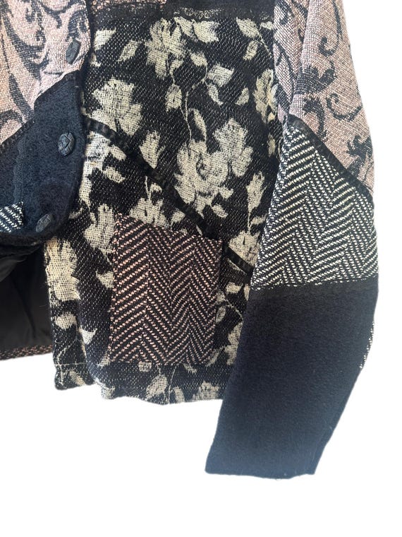 Vintage Patchwork Cropped Y2k Jacket - image 7