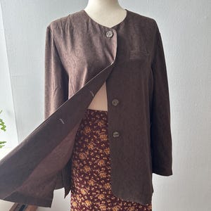 90s Vintage Brown jacket Size L