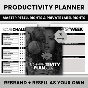Produktivitätsplaner 2024 mit MRR | Produktivität + Selbstfindung maximieren | Für Sie erledigt | Master-Wiederverkaufsrechte + Private-Label-Rechte