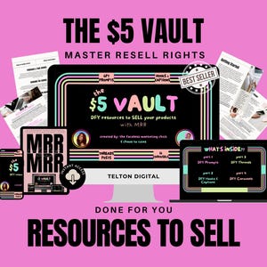 Der 5 Dollar Tresor mit MRR | DFY ChatGPT Prompts | Ohrhaken & Beschriftung | Themen Beiträge | Gemütliche ästhetische Karussells | Social Media Bundle MRR