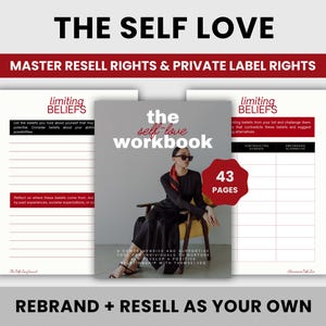 Self Love Workbook: Self Care Journal | Mental Health & Self Discovery | Glow Up Collection | Master Resell Rights + Private Label Rights