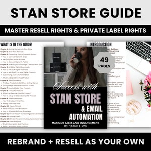 Stan Store Setup & Email Automation | eBook Guide | Success with Stan Store | DONE-FOR-YOU | Master Resell Rights + Private Label Rights