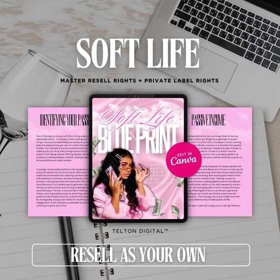 Soft Life Blueprint | Luxury Life eBook Guide | Mindful Living & Self-Care | Peaceful Feminine Lifestyle Reset