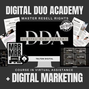 Digital Duo Academy MRR Course | Virtual Assistant & Digital Marketing Course | Start Passive Income Online Business | Master Resell Rights