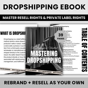 The Dropshipping Handbook | Ultimate Guide to Mastering Dropshipping | DFY eBook Guide | Master Resell Rights + Private Label Rights