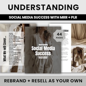 The Ultimate Guide to Understanding Social Media Success | DFY Social Media Guide | Master Resell Rights + Private Label Rights