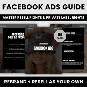 Starter Guide to Mastering Facebook Ads with MRR | Facebook Ads Basics | Done-For-You eBook | Master Resell Rights + Private Label Rights