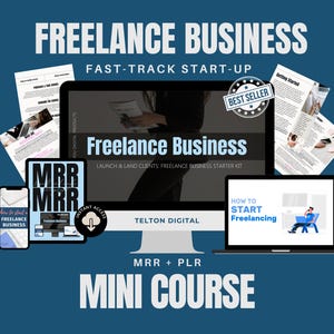 Start a Freelance Business Mini Course with MRR + PLR| Beginner Guide to Freelancing | Work From Home Career Course | Roadmap to Freedom
