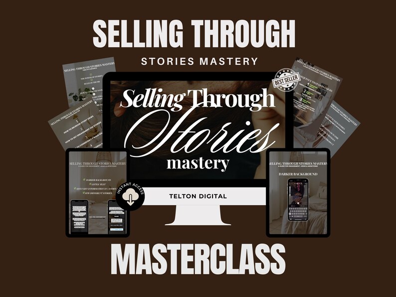 Selling Through Stories Mastery Masterclass: Instagram Marketing (DFY ...