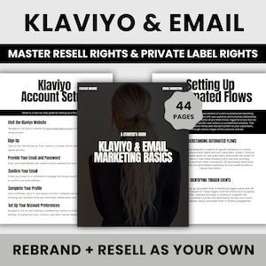 Klaviyo and Email Marketing Basics with MRR | Email Marketing Starter Guide | Done-For-You | Master Resell Rights + Private Label Rights