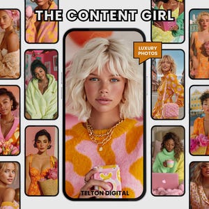 Content Creator Stock Photos: Social Media Kit for Instagram (MRR + PLR Photos)
