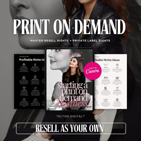 Print on Demand Guide | Start a POD Business Step-by-Step | Passive Income Digital Product for Beginners