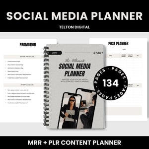 Der ultimative Social Media Planer: eBook Ratgeber für Social Media | DONE-FOR-YOU Digitaler Planer | Master Wiederverkaufsrechte + Handelsmarkenrechte