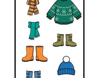 sachin and babi light blue dress Sarah Pecorino Illustration: Printable: Winter Dress Up Boy main image 1