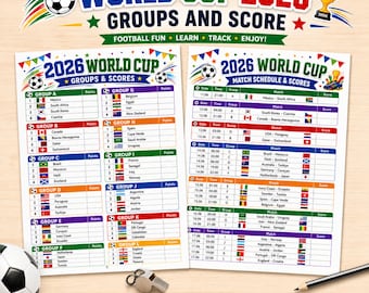 Wereldkampioenschap voetbal 2026: afdrukbare beugel voor groepen en scores
