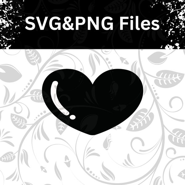 Digital Download | Heart Nose | SVG & PNG Files | Felt Nose Amigurumi | Not a Physical Item | DIY