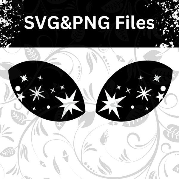 Digital Download | Alien Star Eyes | SVG & PNG Files | Felt Eyes Amigurumi | Not a Physical Item | DIY