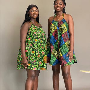 African Print Halter Neck Playsuit| Jumpsuit | African Halter Neck Midi Jumpsuit/Playsuit| Summer Dress| African Dress| Ankara One Size S-XL