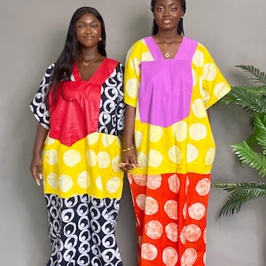 Adire Tie Dye Bubu | African Dress | African Kaftan | African Bubu | Rich Auntie Bubu | Maxi Bubu | One Size S-XXL