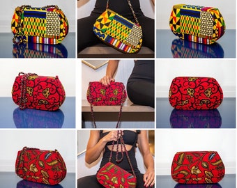 Ankara African Wax Print Handmade Crossbody Shoulder Bag Handbag African Accessories Women Purse