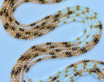 Glow In The Dark Tie On Taille Perlen: Ghanaische Bauchkette