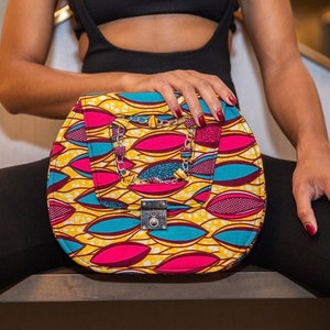 Ankara African Print Bag Boxy Handmade Bag, Crossbody Bag, Shoulder Bag, Boho Style Bag, Afrocentric Bag.