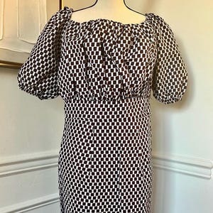 African Print Midi Dress: Ankara Short Sleeve Cotton Dress