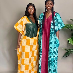 Adire Tie Dye Bubu | African Dress | African Kaftan | African Bubu | Rich Auntie Bubu | Maxi Bubu | One Size S-XXL