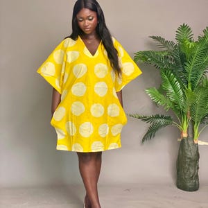 Adire Tie Dye Bubu | African Dress | African Kaftan | African Bubu | Rich Auntie Bubu | Nigerian Bubu Midi Bubu | One Size S-XL