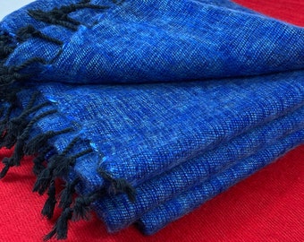 Beautiful code B1 Yak wool blanket soft oversized shawl/Throw Meditation Wrap handmade Nepal