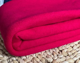 Handmade Cashmere Wool Shawl: Oversized Pink Blanket Scarf