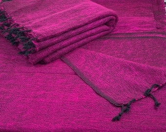 Yak wool blanket soft oversized shawl/Throw Meditation Wrap handmade Nepal