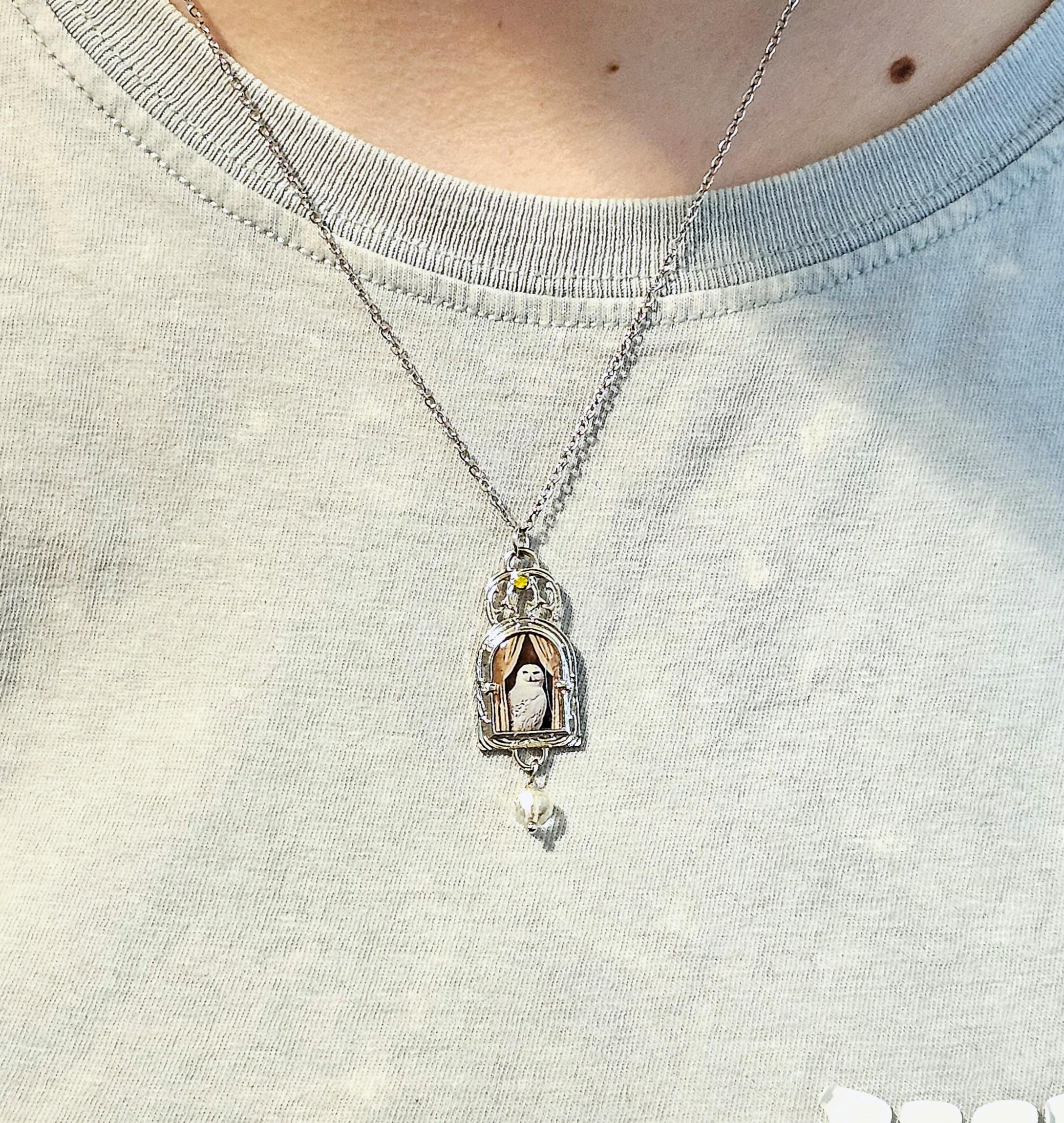 TETOME】CRYSTAL BALL+GOLD CHAIN NECKLACE