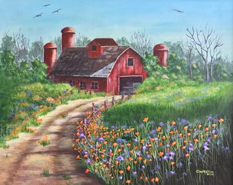 Red Barn in the Country