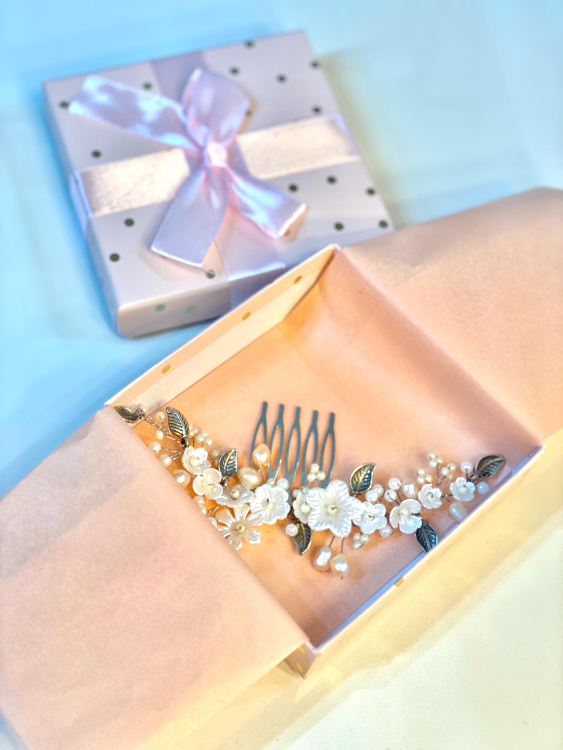 Floral Bridal Hair Comb, Silver Wedding Hair Accessory With 
