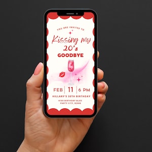 Pożegnanie moich 20-latków, 30. urodziny, zaproszenie na urodziny walentynkowe, przyjęcie urodzinowe Galentine