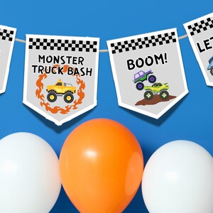 Monster Truck Party Banner, Monster Trucks Banner, Monster Truck Jam, Monster Truck Birthday Party, Monster Truck Theme Decor