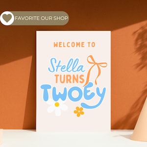 Bluey 2nd Birthday Twoey, Twoey Bluey Birthday, Two Bluey Birthday, Twoey Party Decor