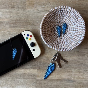 Stardew Valley Meerjungfrau Anhänger | Nintendo Switch Charm Dust Plug | Hypoallergene Chirurgenstahl Leichte Ohrringe | Schlüsselanhänger