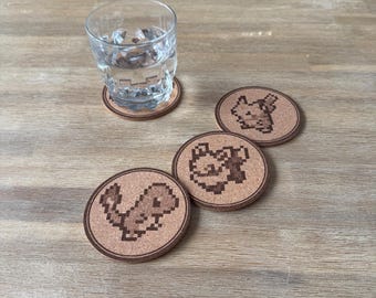 Pok-E Cork Coaster Set