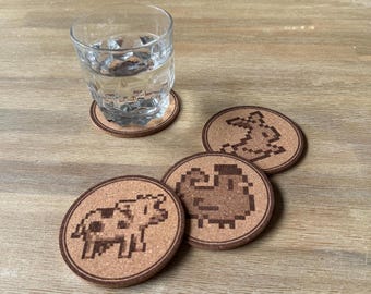 Stardew Valley Cork Coaster Set