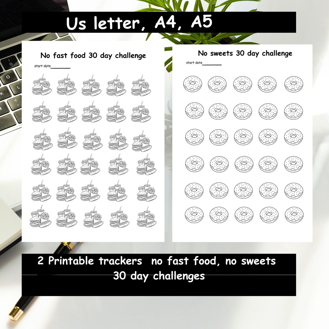 Printable Habit Trackers, Healthy Habit Tracker, Healthy Food ...