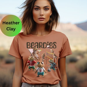 Funny Bearded Dragon Short Sleeve Tee, amusing beardies, bearded dragon lover, gift, Beardie lover T-shirt, pet