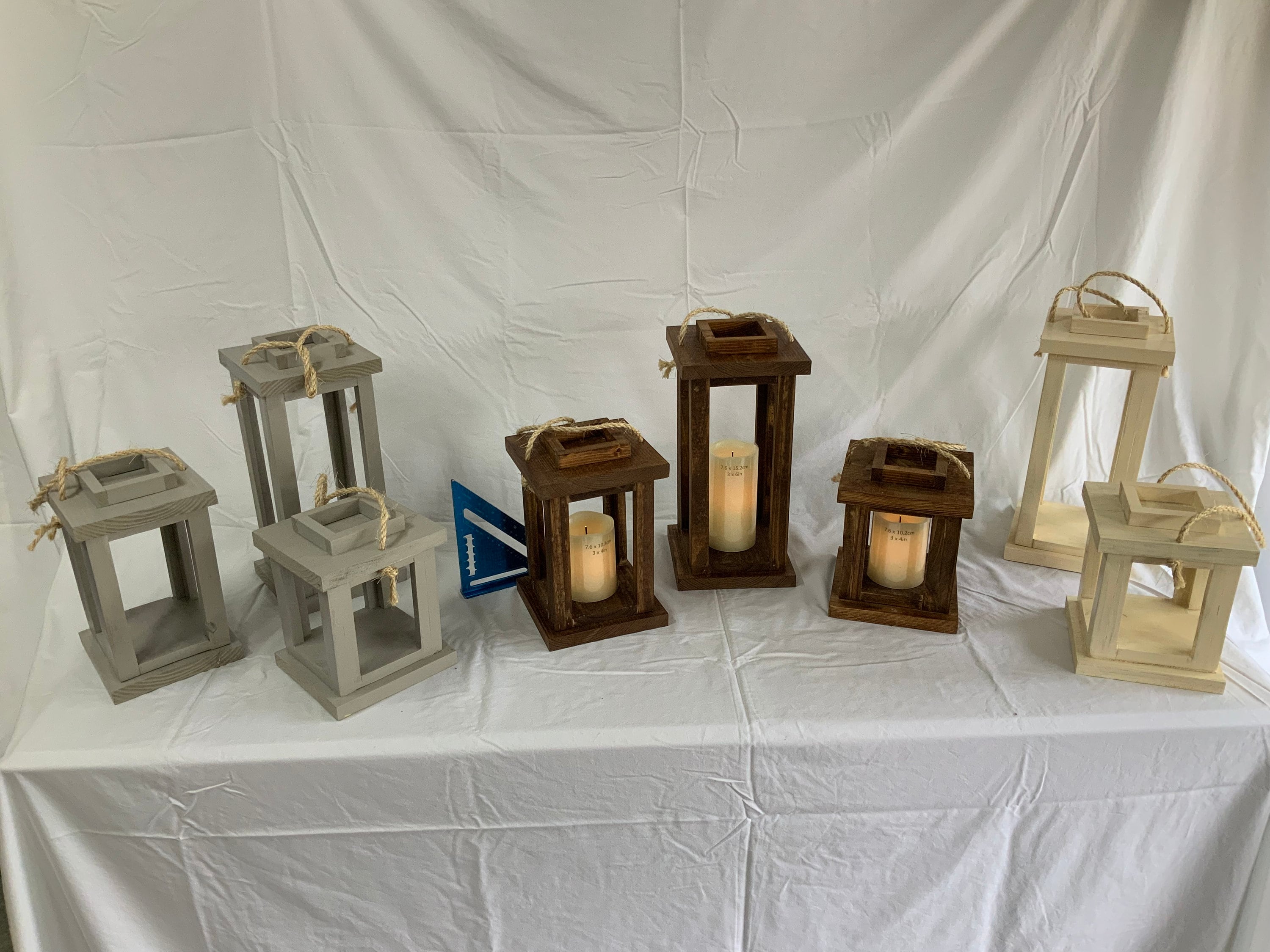 Wood Lantern, Wedding Set, Wedding Centerpiece, Table Decor, Home Decor,  Lantern Centerpiece, Rustic Wedding Country Barn Wedding Gift Black 