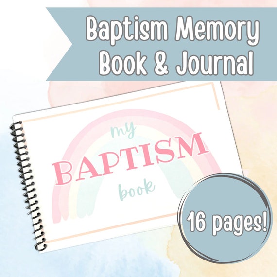 LDS Baptism Gift for Girls Memory Book and Journal Keepsake for