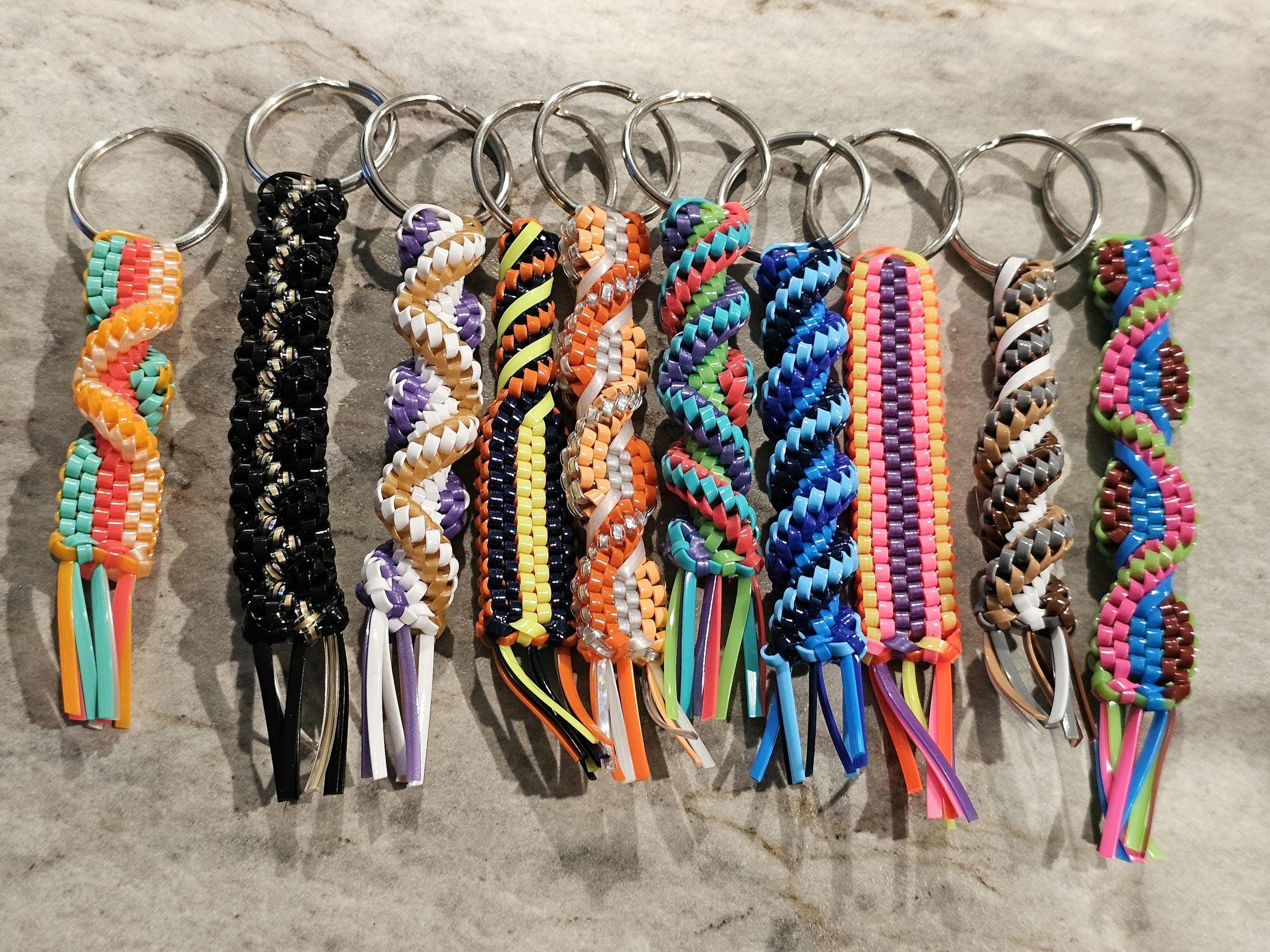 Rexlace Boondoggle Plastic Lace Keychain Lot of 10 Keychains Pre ...