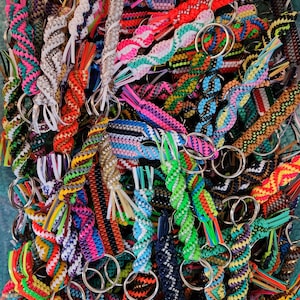 10 Rexlace boondoggle plastic kant sleutelhangers plastic kant assortiment veel